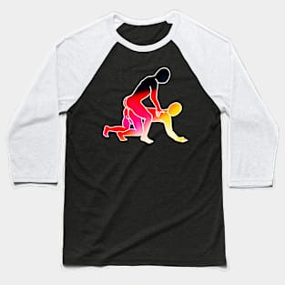 Mount Art (Gradient) Baseball T-Shirt